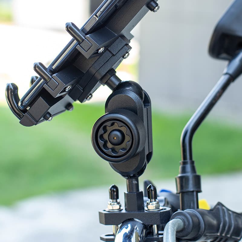 Botão anti-roubo para motocicleta, suporte de navegação para celular, acessórios antifurto, padrão nacional, proteção de