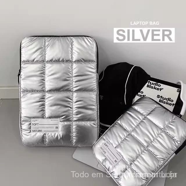 Nova bolsa elegante para laptop, forrada com uma capa protetora macia e à prova de choque, adequada para 9.7, 11, 13, 14