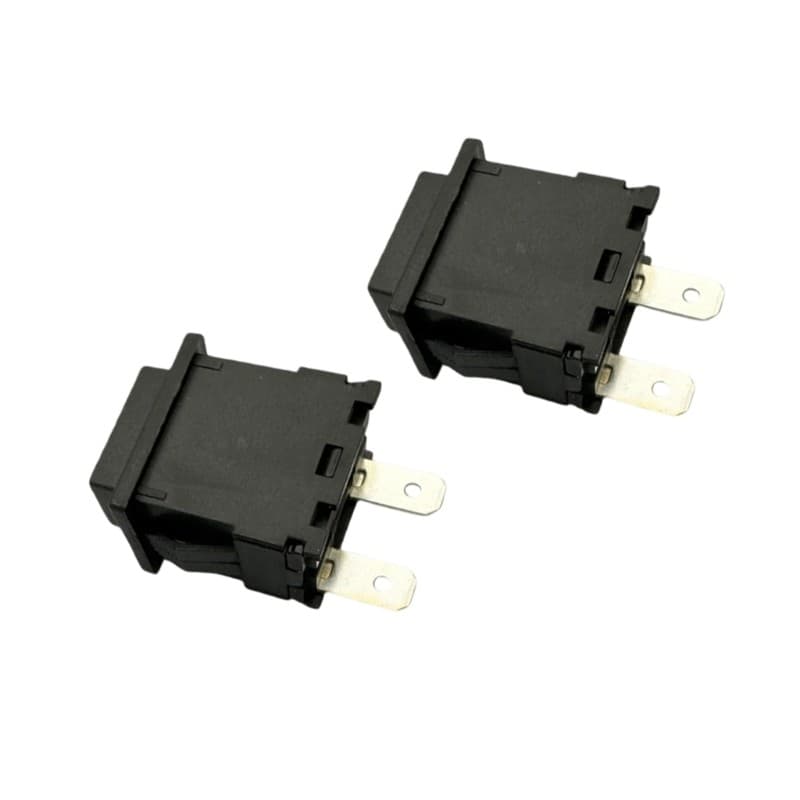 Componente De Controle De Montagem Em Painel Preto Mojito 2 Pinos 16A 250V Dois Pacotes De Peças De Reposição Para Manut