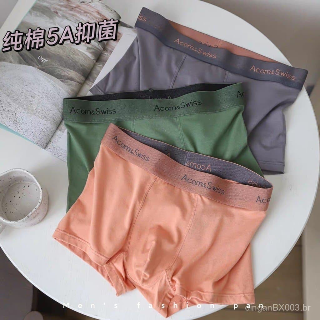 Cuecas masculinas de algodão puro, adequadas para homens de até 122 kg, disponíveis em tamanhos extra grandes, com entre