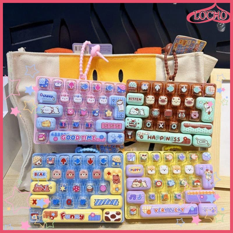 Brinquedo De Descompressão Para Alívio Do Estresse , Botão De Pressão De Chaveiro Com Sons De Chave , Presentes Portátei