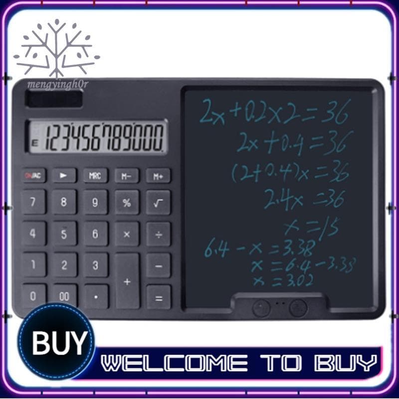 Calculadora Solar Empresarial De 12 Bits Com Quadro De Escrita Para Estudantes , E Tarefas Financeiras