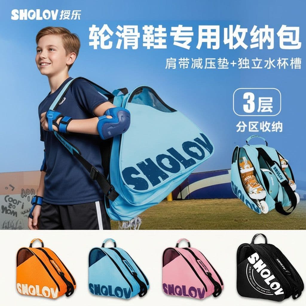 [Novos produtos] Bolsa de armazenamento autorizada para patins Patins Patins Bolsa de
