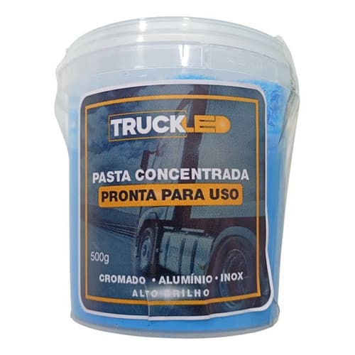 Pasta De Polimento Azul Inox Aluminio Cromado 500g Truckled