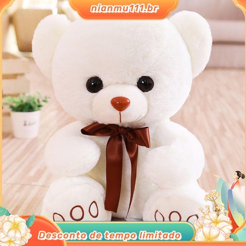 Bonito urso boneca brinquedo de pelúcia boneca urso de pelúcia macio abraço urso presente para namorada presente de aniv