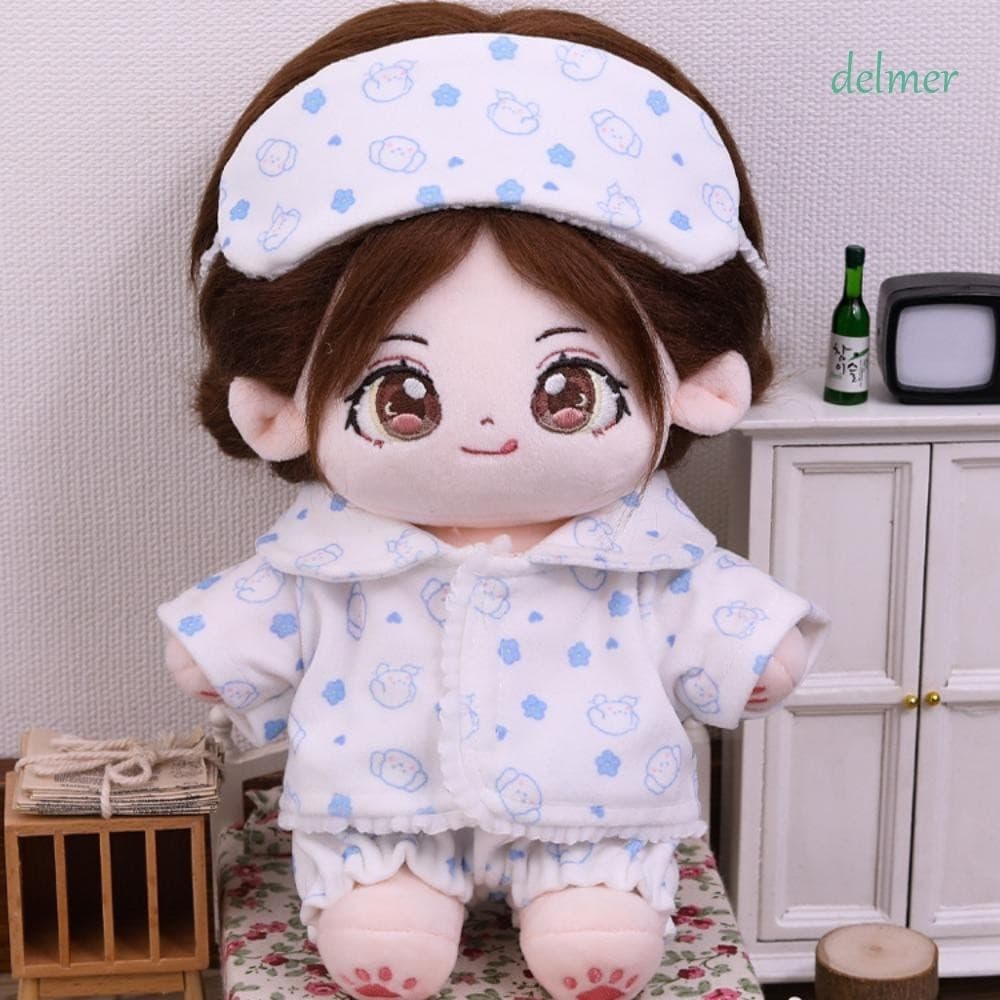 DELMER 20cm Roupas De Bonecas De Algodão , Calças Conjunto De Pijamas Pelúcia Recheadas , Para Crianças 20cm