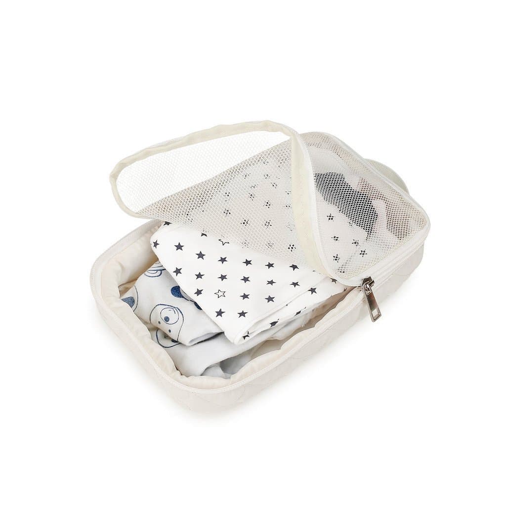 Bolsa de armazenamento para bebês, bolsa organizadora de malha respirável e visível, bolsa para organizar roupas íntimas