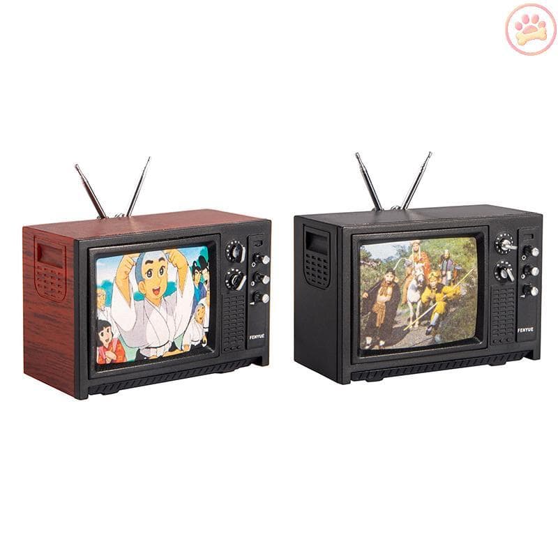 Carro 1 Peça 1 : 12 Casa De Bonecas Em Miniatura Televisão Vintage Com Imagem Móveis Modelo Decoração Brinquedo Quente