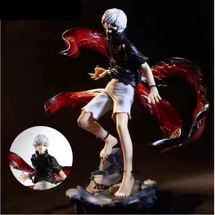 Figura De Tokyo Ghoul Kaneki Ken , Máscara De Centopéia Facial Intercambiável Modelo Colecionável De Anime
