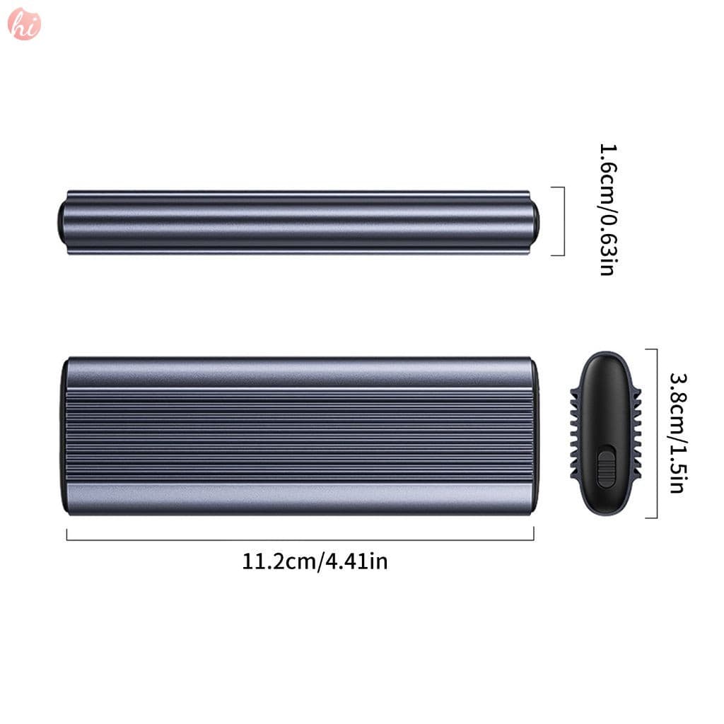 Gabinete Externo SSD M . 2-Dissipação Rápida De Calor Sem Ferramentas De Alumínio NVMe USB3.1 10 Gbps