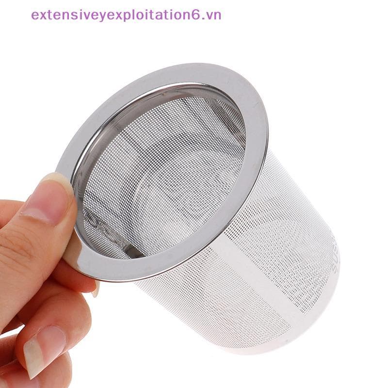 exten Malha Infusor De Chá Filtro De Folha Vazamentos Peneira Copo De Metal Aço Inoxidável .