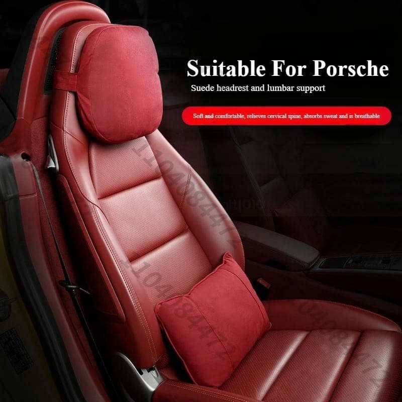 Adequado Para Encosto De Cabeça Porsche Panamera , Macan Cayenne , Suporte Lombar 718 , Modificação De Suprimentos Inter