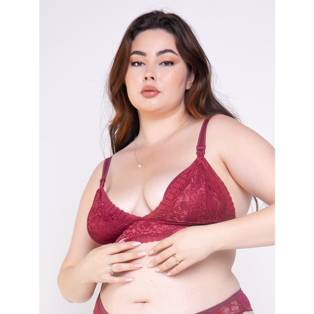 Sutiã Plus Size para Amamentação Básico Renda Alça Reforçada