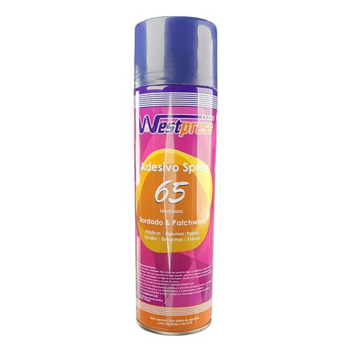 Cola Spray Adesivo Temporária 65 Westpress 500ml Artesanato Cola Spray Adesivo Temporária 65