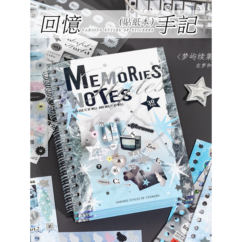 Homens Mengyu Sequel série bobina corte filme adesivo livro estilo coreano ins estilo inglês padrão manual Material diy