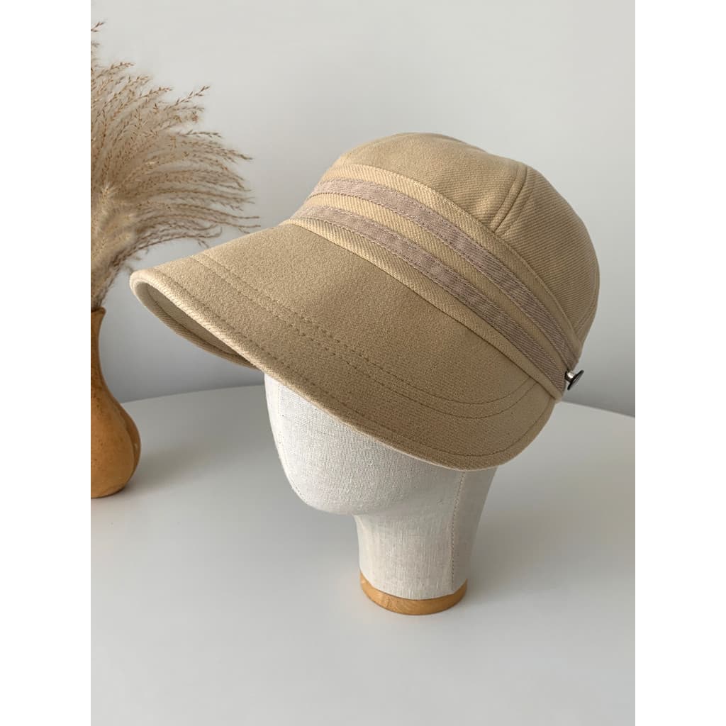Chapéu balde feminino inverno marca coreana All-Match rosto liso pequeno quente pico boné primavera outono grande borda
