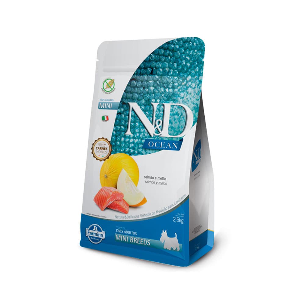 Ração 800g N&D Ocean Cães Adultos Raças Pequenas Salmão 800g