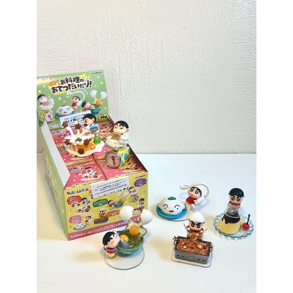 2026 Crayon Shin-Chan tempo de cozinha Gourmet caixa misteriosa em miniatura ornamentos presentes de aniversário feminin