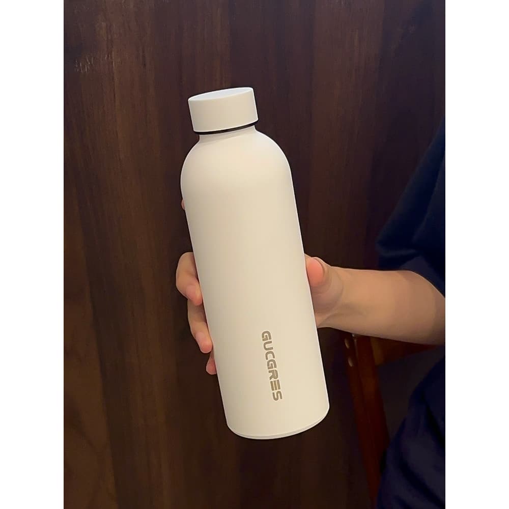 Copo térmico simples masculino nicho de aço inoxidável esportes copo de água estudante novo portátil Takeaway xícara de