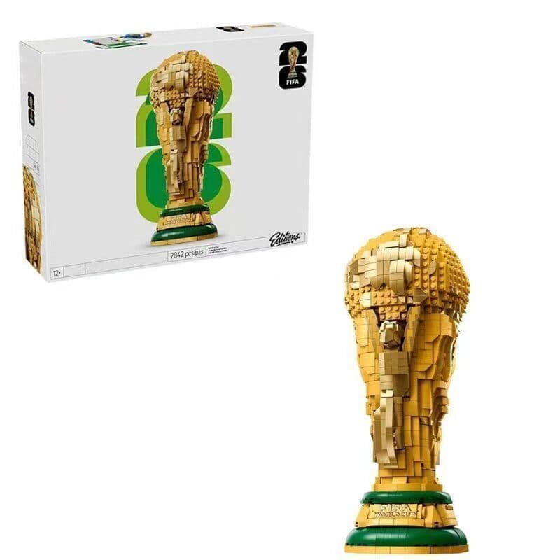 2842 pçs Lego blocos de construção copa do mundo Hercules copo futebol troféu montagem modelo coleção presente criativo