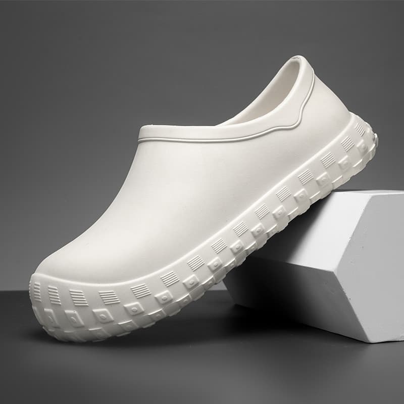 Sapatos de Chef à prova d'água antiderrapante Hotel dedicado sola de pneu de sola grossa solta tamanho grande cantina Ca