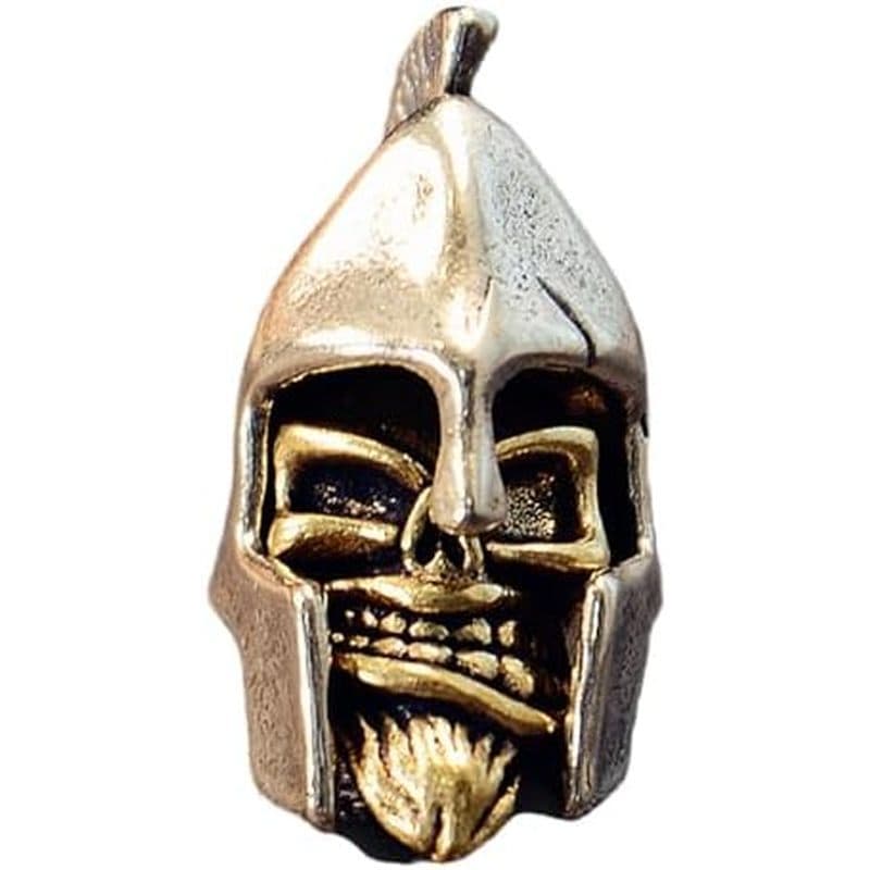 Pingente De Caveira De Capacete De Metal Para Chaveiro E Mochila Decoion Exclusivo Crânio Charme Paracord Acessórios Cor