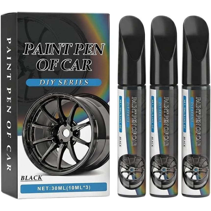 Conjunto de 3 canetas para reparo de arranhões em carros, usadas para reparar arranhões nas rodas, caneta de retoque aut