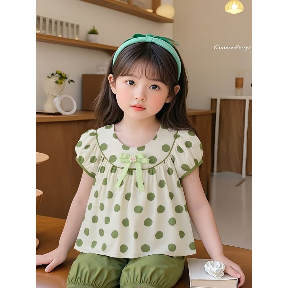 Han fã meninas verão terno de manga curta moda menina bebê verão dividir roupas da moda bebê crianças terno de duas peça