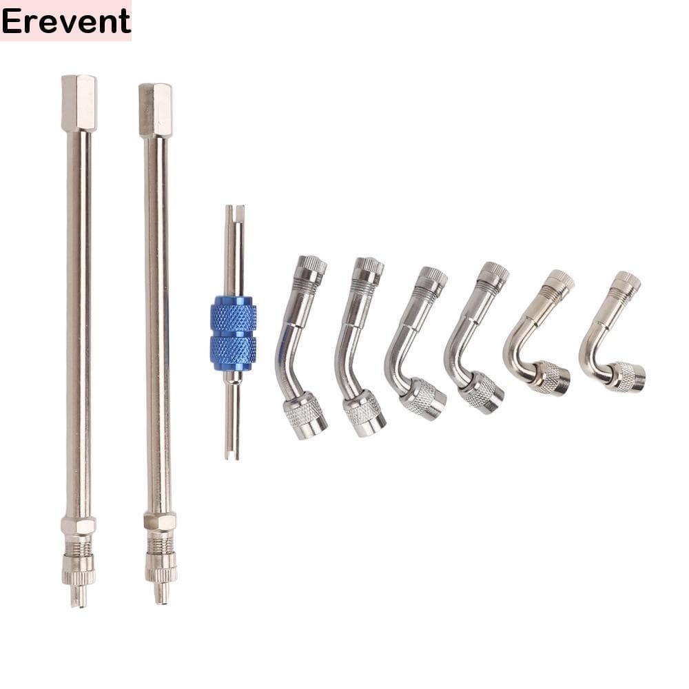 Extensão De Válvula De Pneu   9PCS , Extensor De Haste Metal De 45/90/135 Graus Reto/Angular