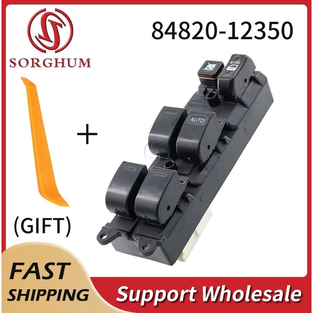 SORGHUM 84820-12350 RHD Frente Direita Mestre Botão Interruptor Da Janela Elétrica Para Toyota Corolla AE110 1998 1999 2