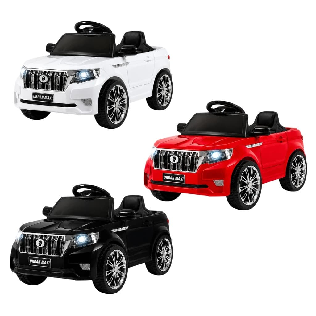 Carro Elétrico Infantil Marcha Frente/Ré 6v Controle Remoto Bluetooth Led Até 30kg Urban Maxi Toys