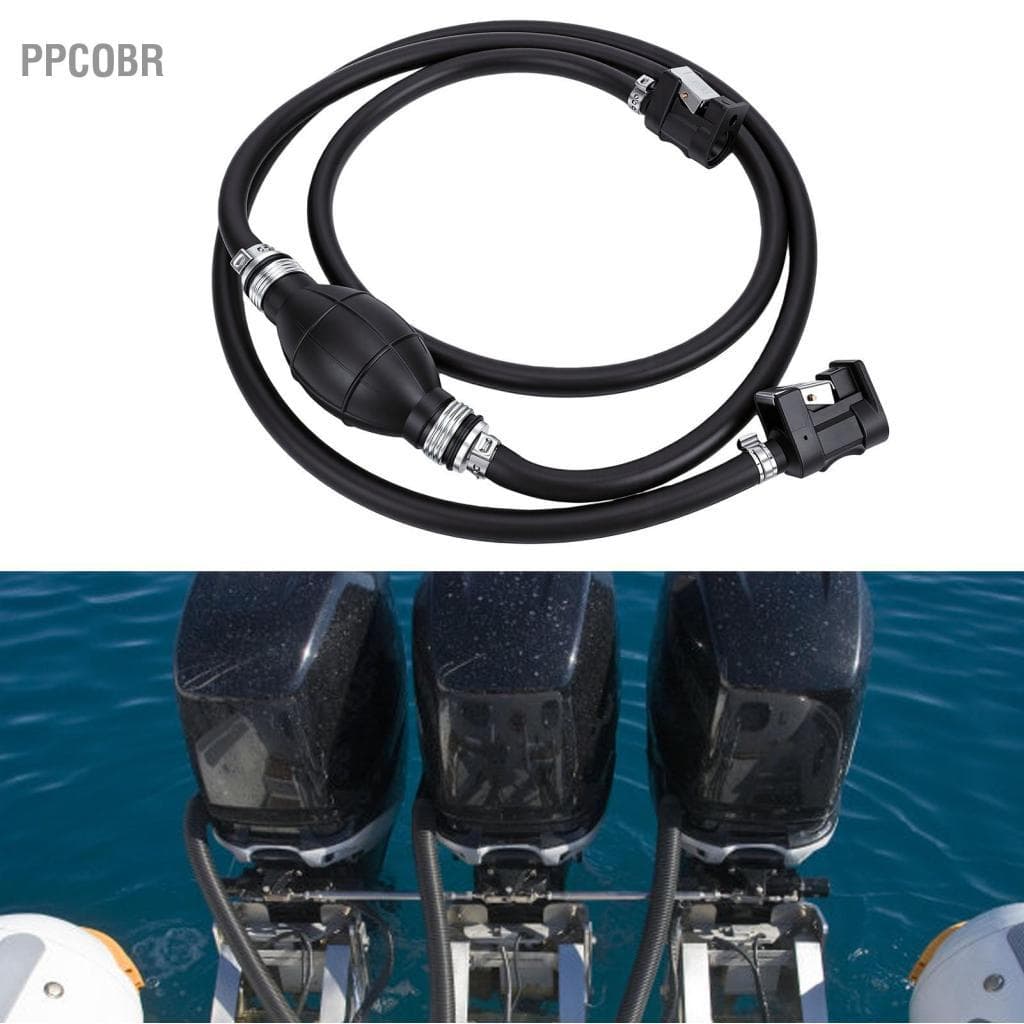 Ppcobr Kit de linha de combustível de 6,56 pés de comprimento, conjunto de barco marinho externo com fluxo