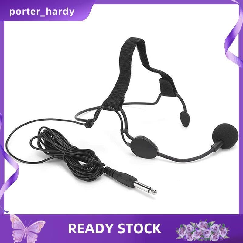 6.35MM Plug Dinâmico Bandana Microfone Gancho De Orelha Adequado Para WH20TQG Instrumento Musical Guitarra