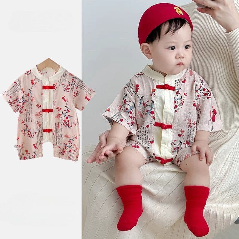 Roupas de bebê Roupas de bebê Roupas de bebê Roupas de bebê Verão Masculino Feminino Bebê Classe A Macacão Cem Dias Acim