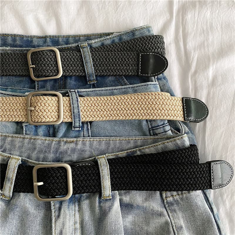 cinto feminino largo cinto feminino Cinto de lona jovem para treinamento militar masculino e feminino tecido