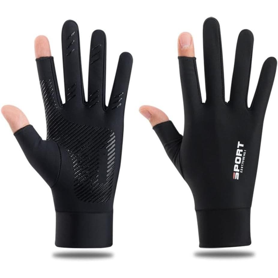Luvas de Proteção Solar UV Shkalacar para Homens e Mulheres, Luvas de Ciclismo Leves com Tela Sensível ao Toque, Luvas d