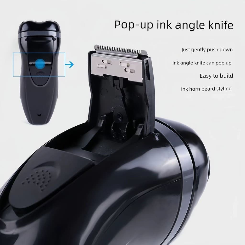 barbeador eletrico masculino Barbeador elétrico alemão de alta potência 6D para lavagem de corpo inteiro recarregável ba
