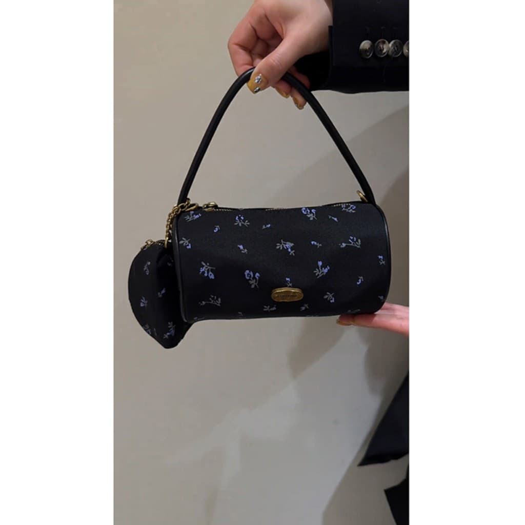 Bolsa feminina estilo 2025 novo estilo na moda High-End nicho Design Casual All-Match saco de cilindro de um ombro moda