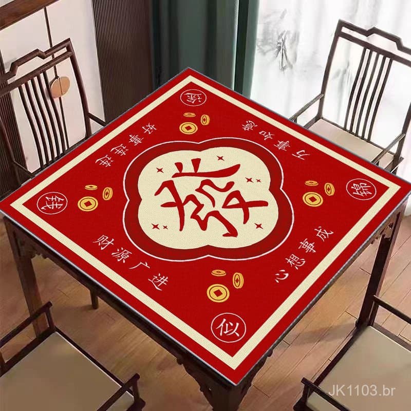 Tapete de Mahjong Especial para Sala de Xadrez, Uso Doméstico, Resistente à Sujeira, Resistente ao Desgaste, Impermeável