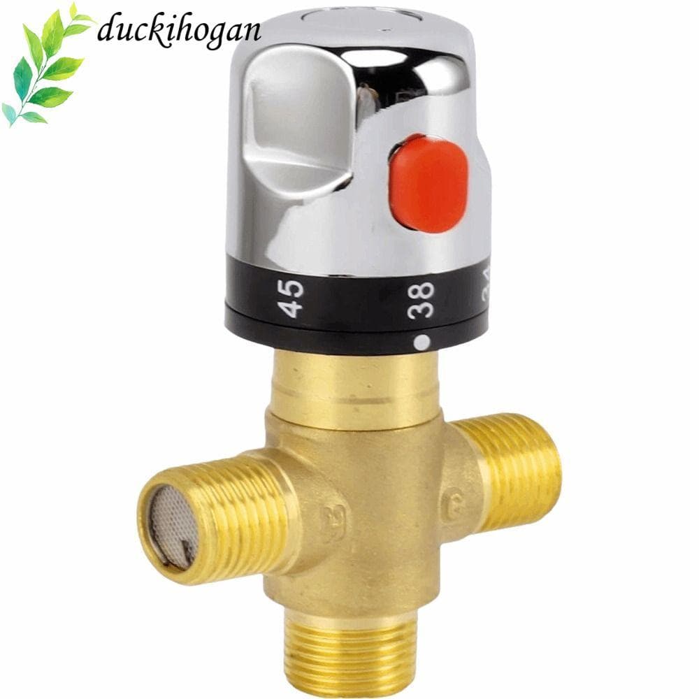 Válvula De Controle De Temperatura Da Água DUCKIHOGAN , Mistura Termostática De Latão G1/2 , 20 ~ 50 ° C