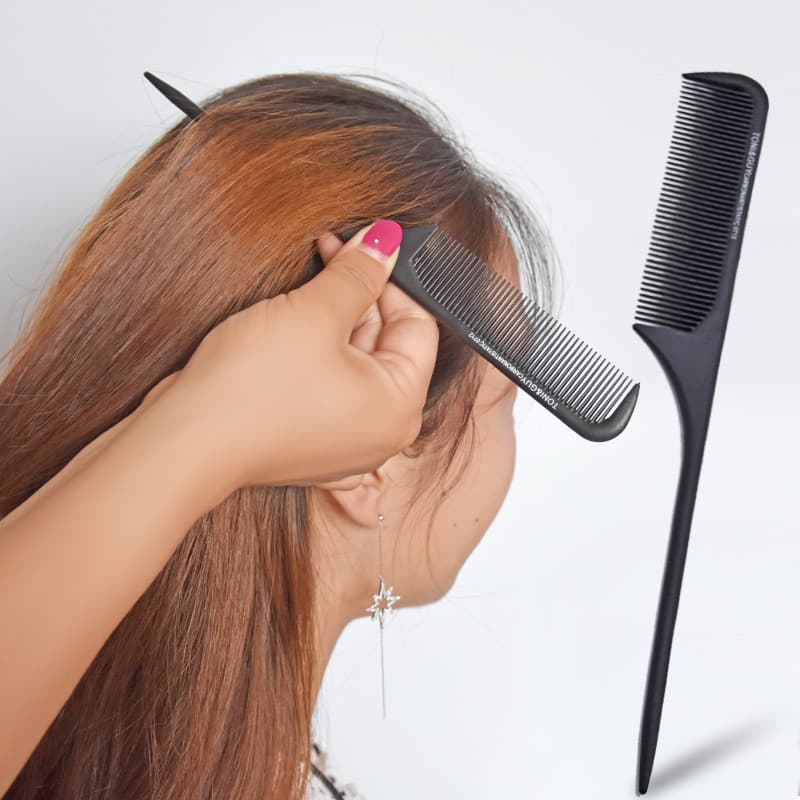 Pente de cabeleireiro apontado cauda pente de colheita de cabelo estilo pente placa pente de cabelo alisamento pente 071