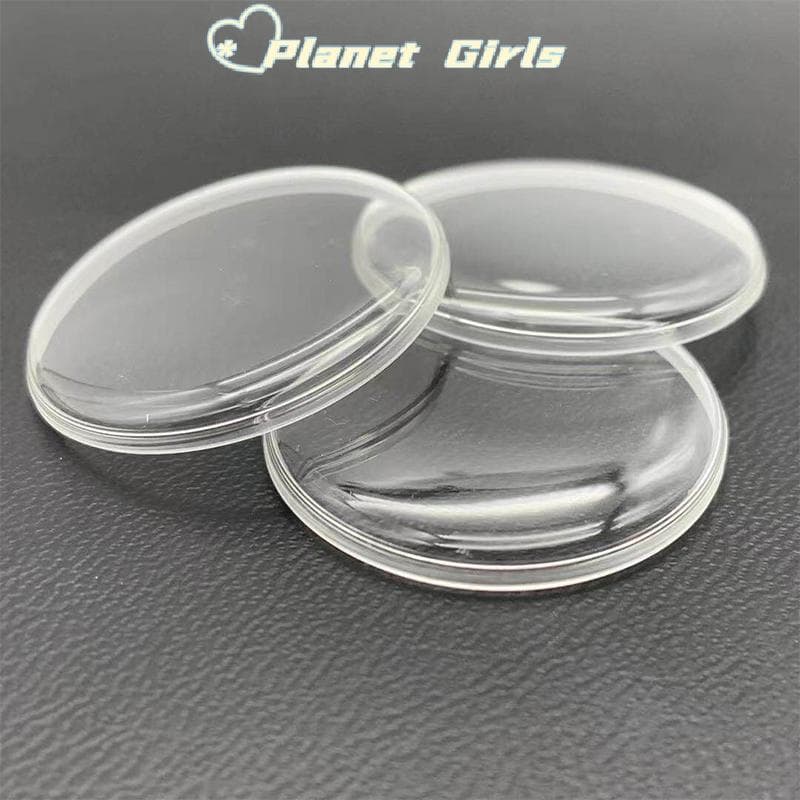 haostone 28MM-32.2MM Acessórios De Relógio Espelho Cola Orgânica Capa Lente Vidro Vintage Pote Plástico Acrílico Películ