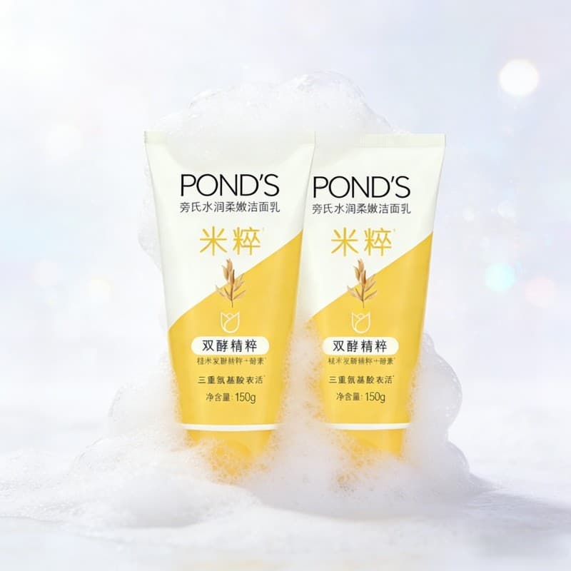 Lagoas/Ponds Aminoácido Limpador Facial 150g Essência de Arroz Hidratante Limpador Facial Hidratante Limpeza Essência de