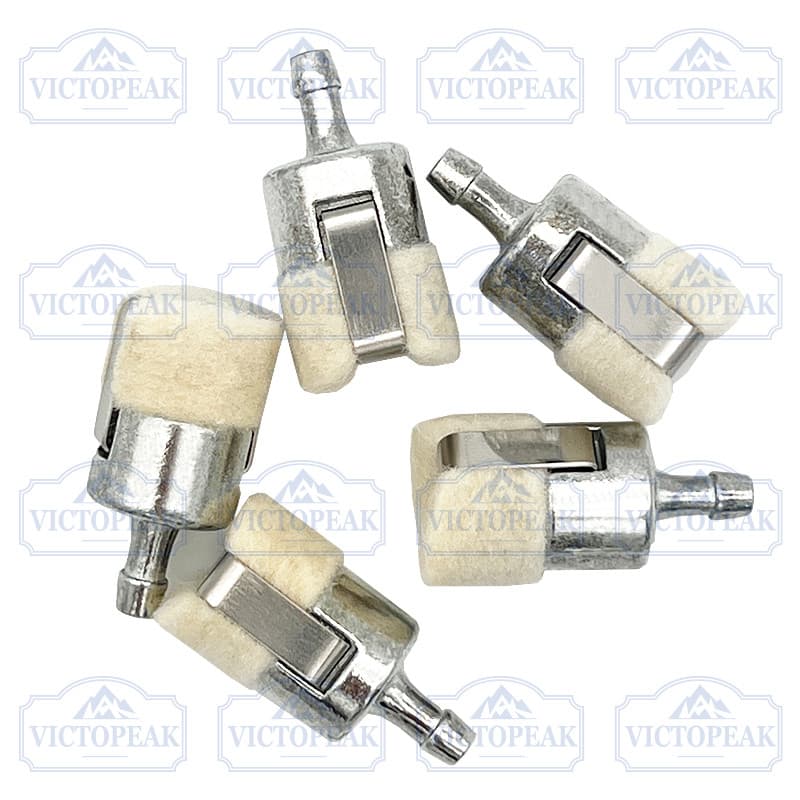 5 Peças De Reposição De Filtro De Coleta Combustível De Lã 4mm Para Cortador De Escova De Motosserra