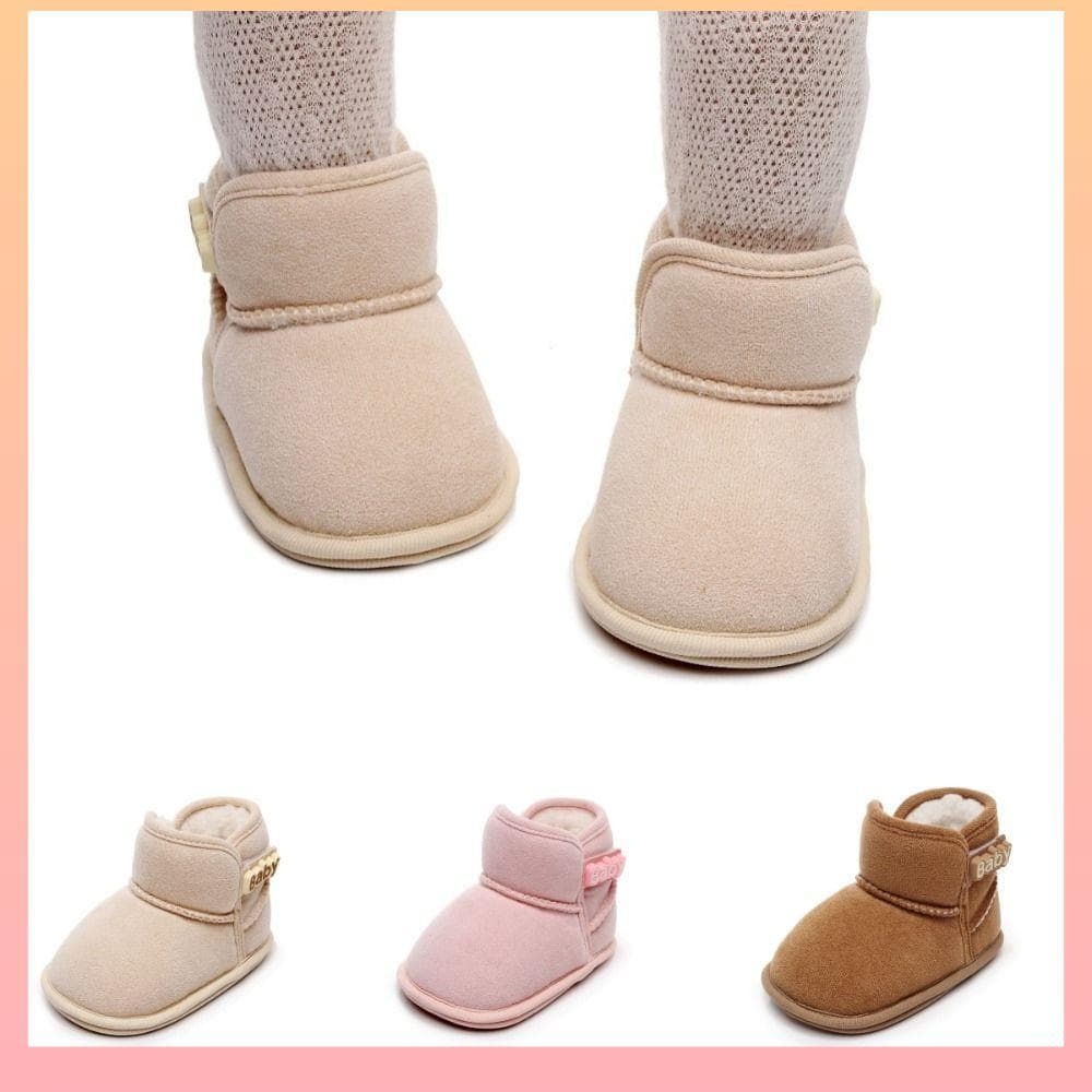 Botas De Neve Para Bebês , Chinelos Baixos Recém-Nascidos , Sapatos De Caminhada Infantis Quentes De Inverno