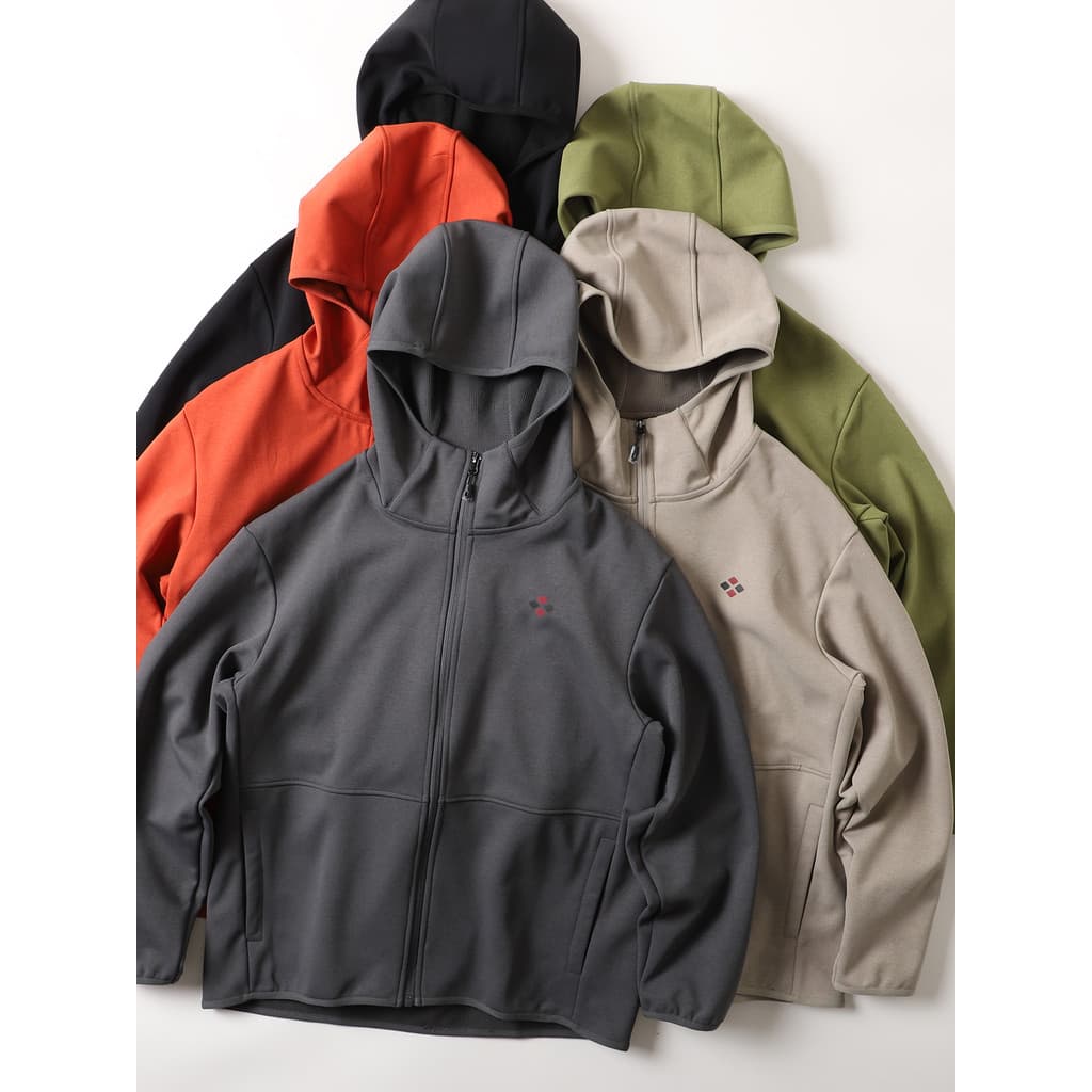 Waffle quente velo estilo montanha ao ar livre casca macia com capuz Cardigan jaqueta masculina lã fina quente esportes