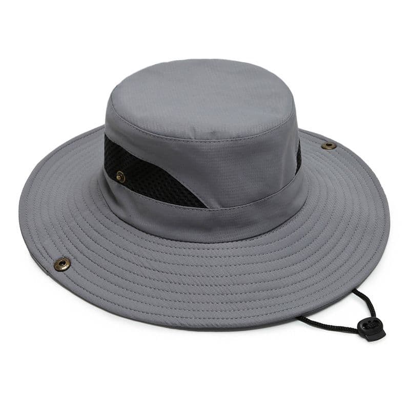 Chapéu de sol selva chapéu de verão ao ar livre chapéu de pesca respirável grande borda chapéu de proteção solar balde c