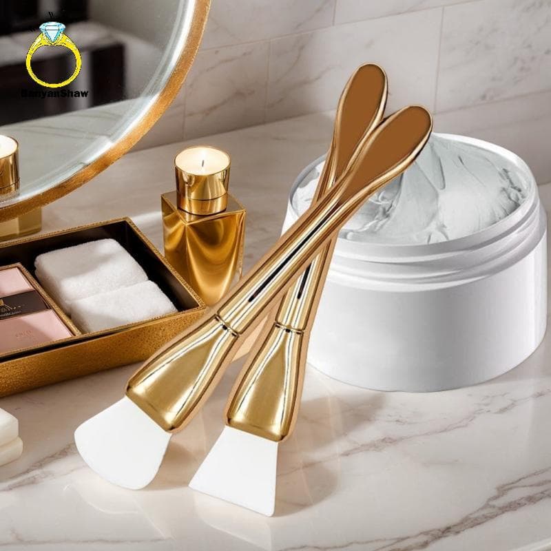 [BANY] 1 Pcs Máscara De Silicone Escova Dupla Cabeça Manchando Rosto Limpeza Lama Ferramenta Especial De Beleza Para Gel