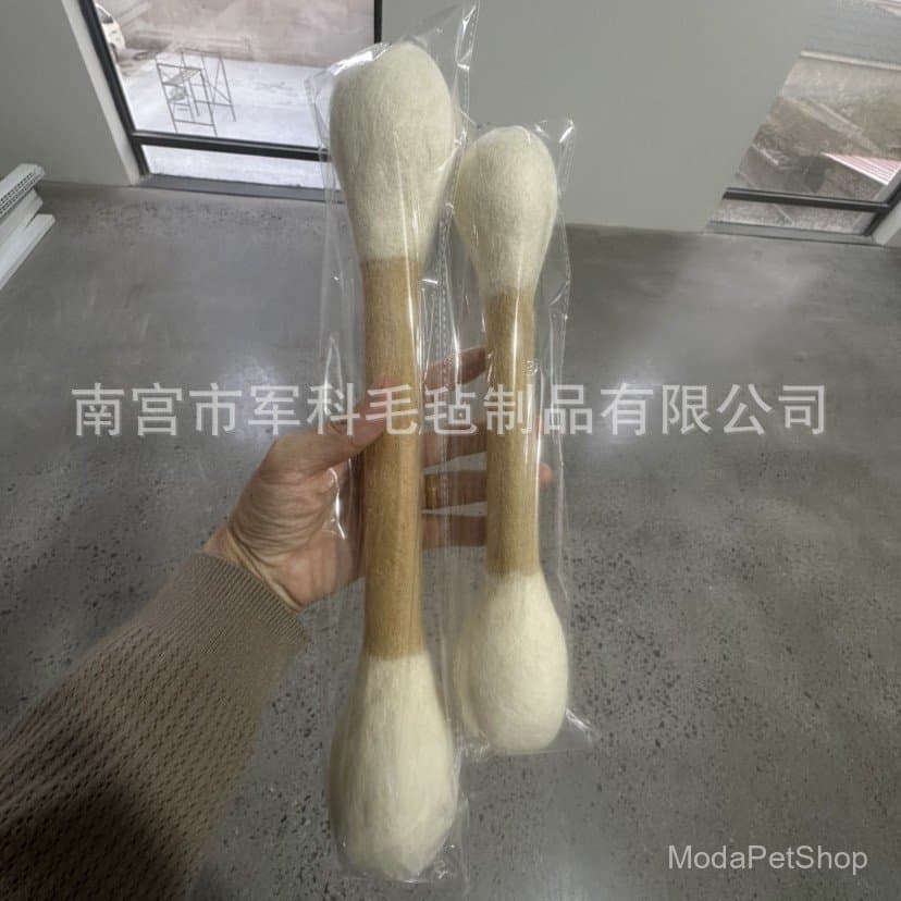 Brinquedo para gatos para entretenimento próprio e alívio do tédio, feito de lã e algodão, feltro de lã, varinha de prov