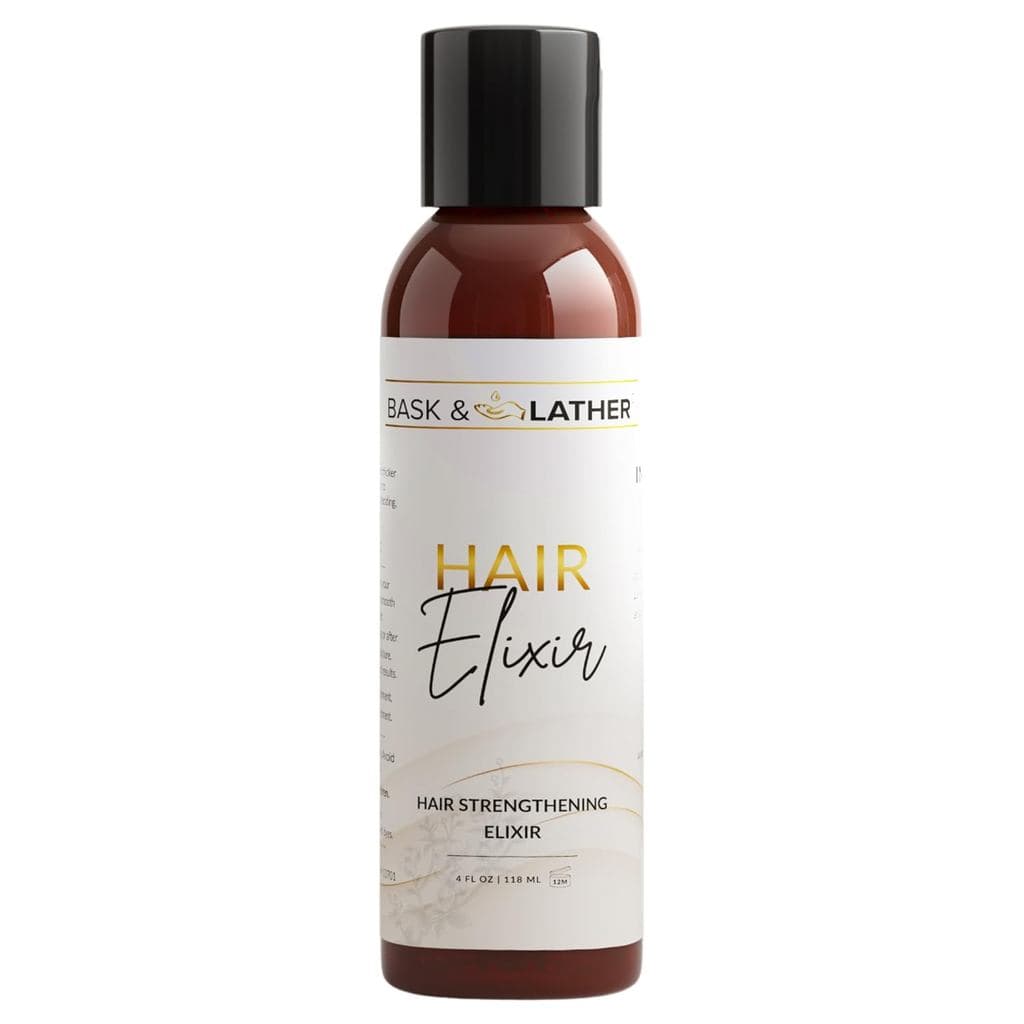 Óleo fortificante para cabelo BASK & LATHER Elixir, óleo de rícino preto da Jamaica, para dar volume, espessura, facilit